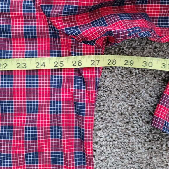 **Nautica Shirt Adult XXL Red Plaid Long Sleeve Casual Button Up Pocket Mens 2XL - Picture 5 of 8
